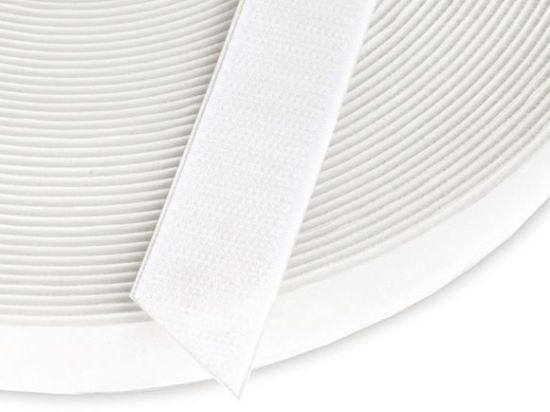 Velcro Aggrippant Crochet Blanc 2,5cm